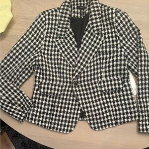 Never been worn - Black and white houndstooth blazer